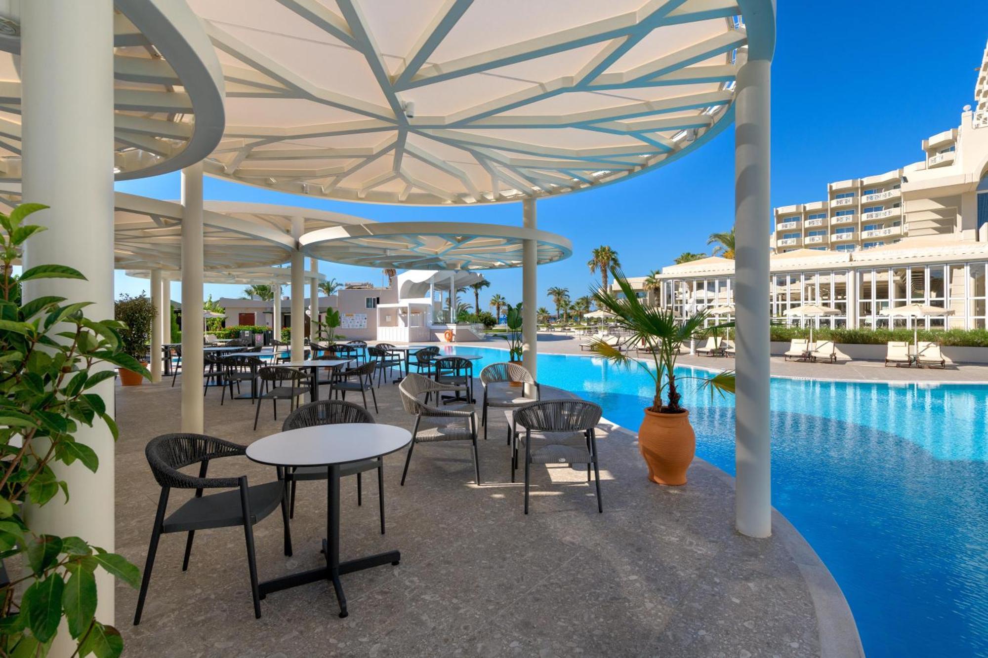 Rodos Palladium Leisure & Wellness Kallithéa Exterior foto The pool at the hotel